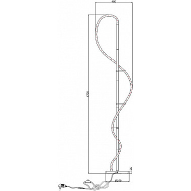 Торшер Klimt A2850PN-35BK