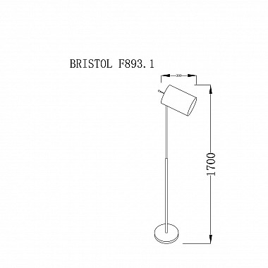 Торшер Lucia Tucci Bristol F893.1