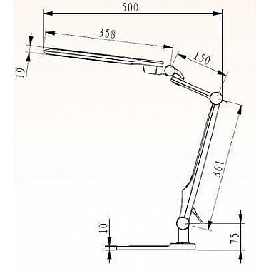 Настольная лампа Horoz Ebru черная 049-010-0010 HRZ00000685