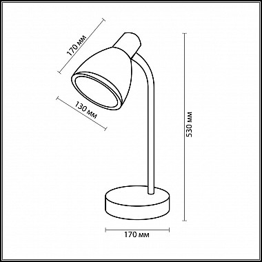 Настольная лампа Odeon Light Mansy 2410/1T