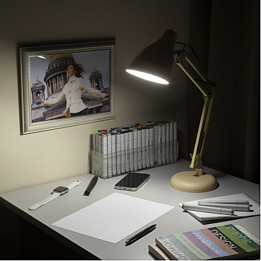 Офисная настольная лампа N-123-Е27-40W-BG