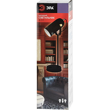 Офисная настольная лампа N-117-Е27-40W-BK