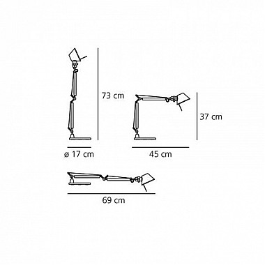 Офисная настольная лампа Tolomeo Micro A011830