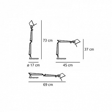 Офисная настольная лампа Tolomeo Micro A011830