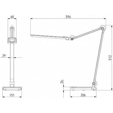 Офисная настольная лампа Great TL70240