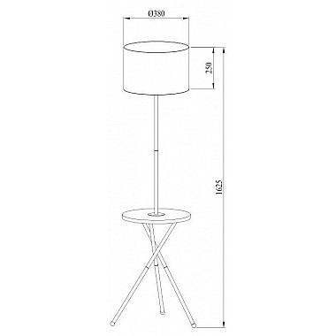 Торшер Arte Lamp Combo A2070PN-1BK