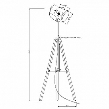 Торшер Zumaline Energy TS-065909F