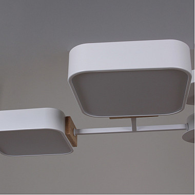 Потолочная люстра 03363-0.3-08 WH+WOOD