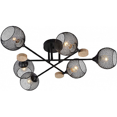 Потолочная люстра Bazill SF3384/6C-BK-WD