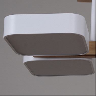 Потолочная люстра 03359-0.3-06 WH+WOOD