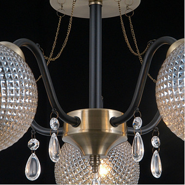 Потолочная люстра IL0432-5CSQ-29 AB BK