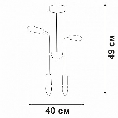 Потолочная люстра V3022-1/4PL