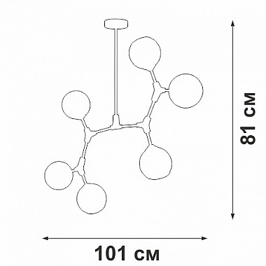 Потолочная люстра V3790-0/6PL