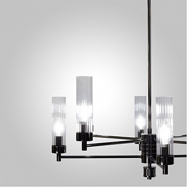 Подвесная люстра INDIGO INDIGO SP8 PEARL BLACK