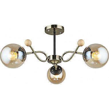 Потолочная люстра 02021-0.3-03 AB+BK