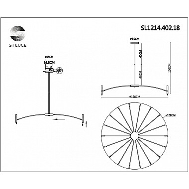 Потолочная люстра Spidey SL1214.402.18