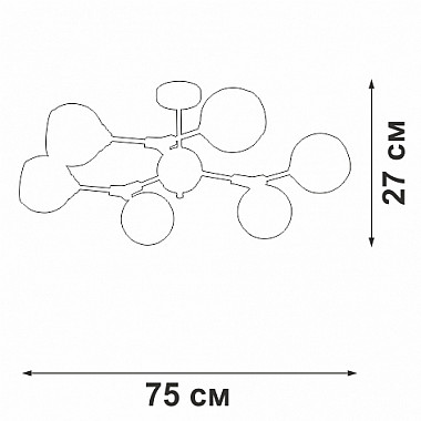 Потолочная люстра V4994-1/6PL
