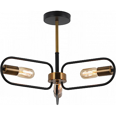 Потолочная люстра IL8253-3COU-79 BK GD