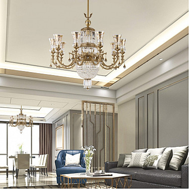 Потолочная люстра Sienna-crystal Swarovski SIE-ZW-10(P)