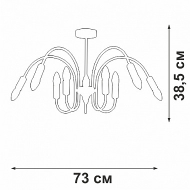 Потолочная люстра V3026-1/10PL