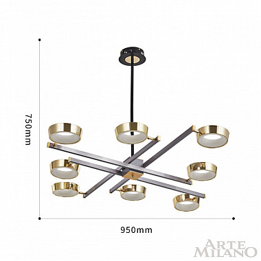 Потолочная люстра 271279/8 NI/GD