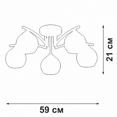 Потолочная люстра V4285-1/5PL