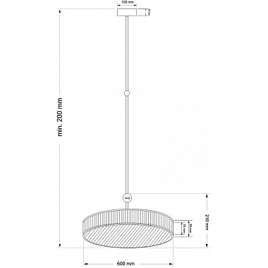 Потолочная люстра Lavone LAV-ZW-6(P)600-1/R