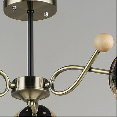 Потолочная люстра 02021-0.3-03 AB+BK