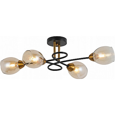 Потолочная люстра IL8263-4COU-79 BK GD