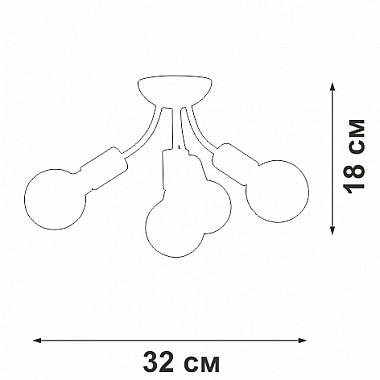 Потолочная люстра V3927-0/4PL