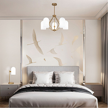 Потолочная люстра Bambola 60157/5 латунь