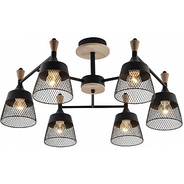 Потолочная люстра Laurens SF3386/6C-BK-WD