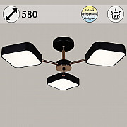 Потолочная люстра 03360-0.3-03 BK+FGD