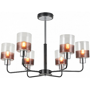 Потолочная люстра MD.2727-6-S-BK+CH