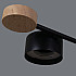 Потолочная люстра 03751-0.3-08 BK+WOOD GX53