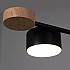 Потолочная люстра 03751-0.3-08 BK+WOOD GX53