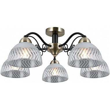 Потолочная люстра IL0435-5CSQ-24 BK AB SPICA