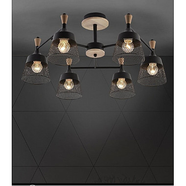 Потолочная люстра Laurens SF3386/6C-BK-WD
