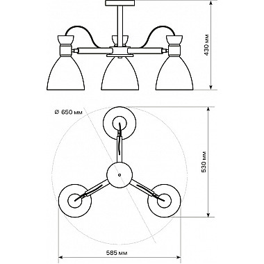 Потолочная люстра Volante 52594 3