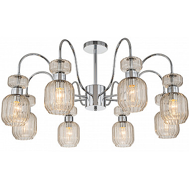 Потолочная люстра Gloss 1141/8PL Chrome/Beige
