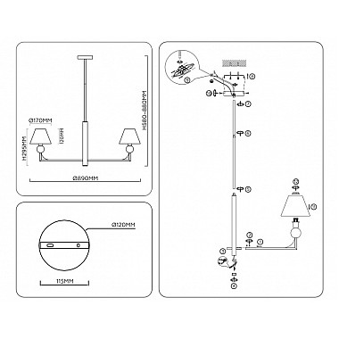 Потолочная люстра High Light LH75162