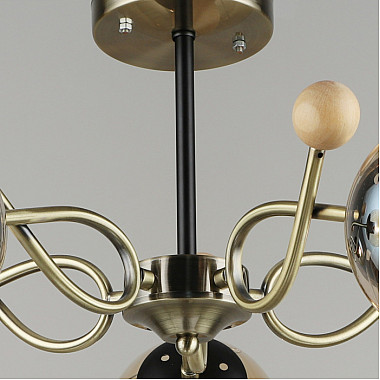 Потолочная люстра 02021-0.3-05 AB+BK