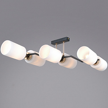 Потолочная люстра IL0809-6ASQ-25 BK AB NAPLES