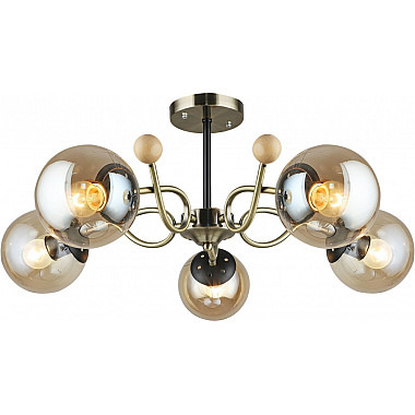 Потолочная люстра 02021-0.3-05 AB+BK