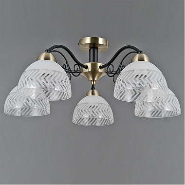 Потолочная люстра IL0435-5CSQ-24 BK AB SPICA