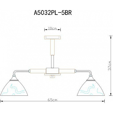 Потолочная люстра Arte Lamp Matthew A5032PL-5BR