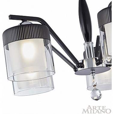 Потолочная люстра Napoli-2646 332646/5 CR+BK