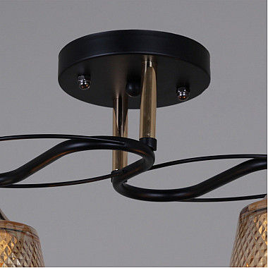 Потолочная люстра 06087-0.3-02 BK+FG