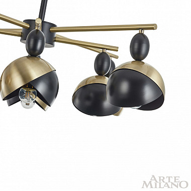 Потолочная люстра 271307/8 BK/GD