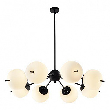 Подвесная светодиодная люстра Elvan LU-9326/8-6W-WW-BkWh